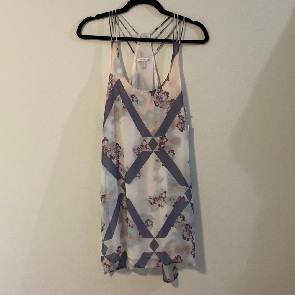 NWT, O’Neill, Bohemian Floral Dress, Pink & Lavender, Sheer w/ lining - Picture 1 of 10